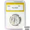 1943 Walking Liberty Half Dollar PGA MS65