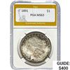 1891 Morgan Silver Dollar PGA MS63