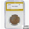 1841 Braided Hair Large Cent PGA MS64