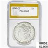 1890-CC Morgan Silver Dollar PGA MS63