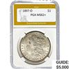 1897-O Morgan Silver Dollar PGA MS62+