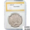1934-D Peace Silver Dollar PGA MS65