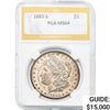 1883-S Morgan Silver Dollar PGA MS64