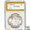 1883-CC Morgan Silver Dollar PGA MS65