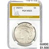 Image 1 : 1924-S Peace Silver Dollar PGA MS63