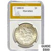 1880-O Morgan Silver Dollar PGA MS61