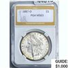 1887-O Morgan Silver Dollar PGA MS63