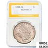 Image 1 : 1882-CC Morgan Silver Dollar PGA MS63+