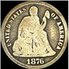 Image 1 : 1876-CC Silver Seated Liberty Dime NICELY CIRCULATED
