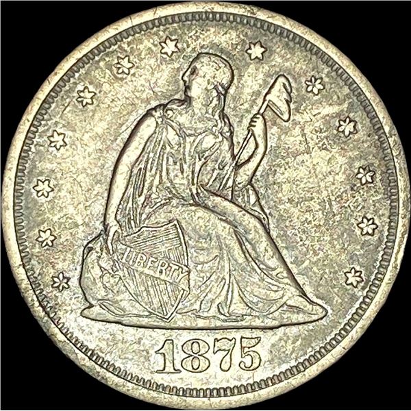 1875-S Silver Twenty Cents CLOSELY UNCIRCULATED