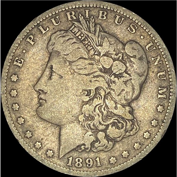 1891-O Silver Morgan Dollar NEARLY UNCIRCULATED