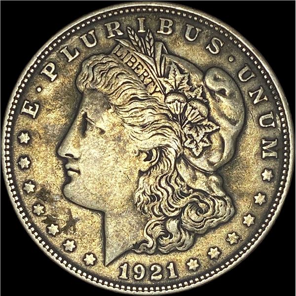 1921 Silver Morgan Dollar NEARLY UNCIRCULATED