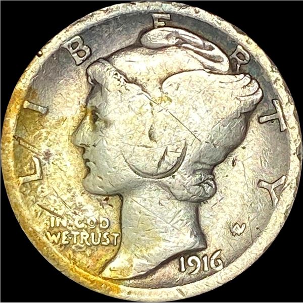 1916-D Mercury Dime NICELY CIRCULATED