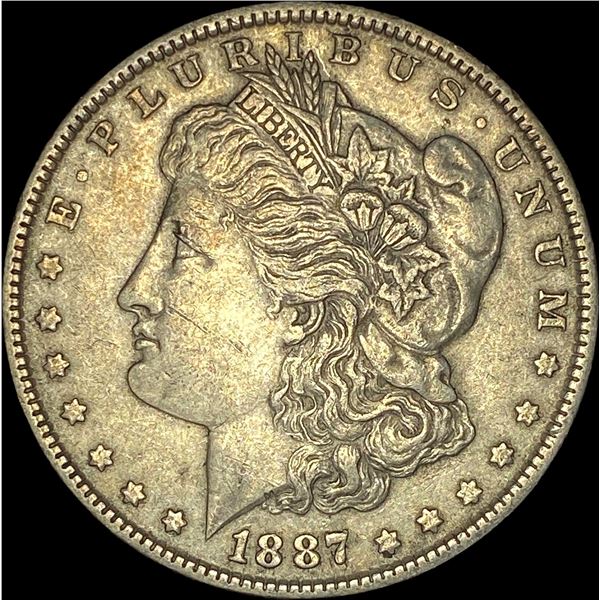 1887 Morgan Silver Dollar NEARLY UNCIRCULATED
