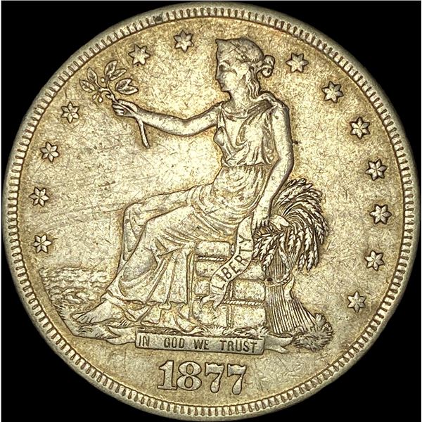 1877-S Silver Trade Dollar NEARLY UNCIRCULATED