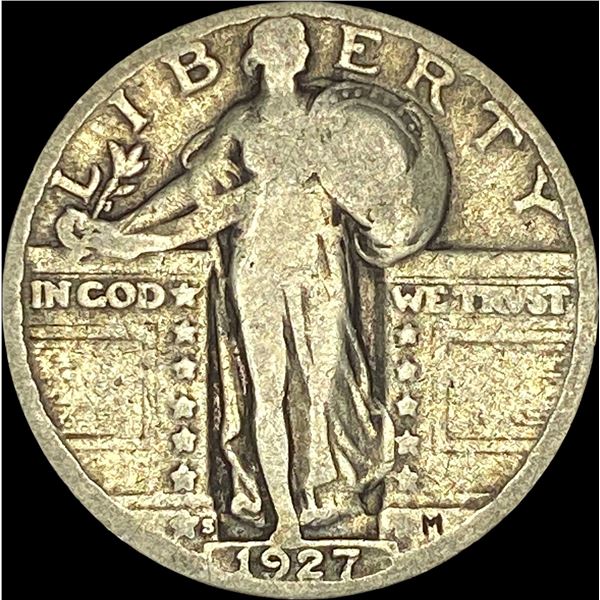 1927-S Silver Standing Liberty Quarter NICELY CIRCULATED