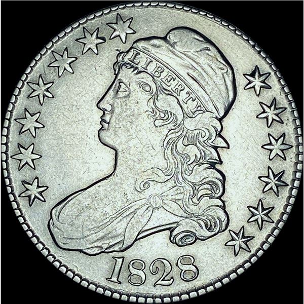 1828 Capped Bust Silevr Half Dollar CHOICE AU