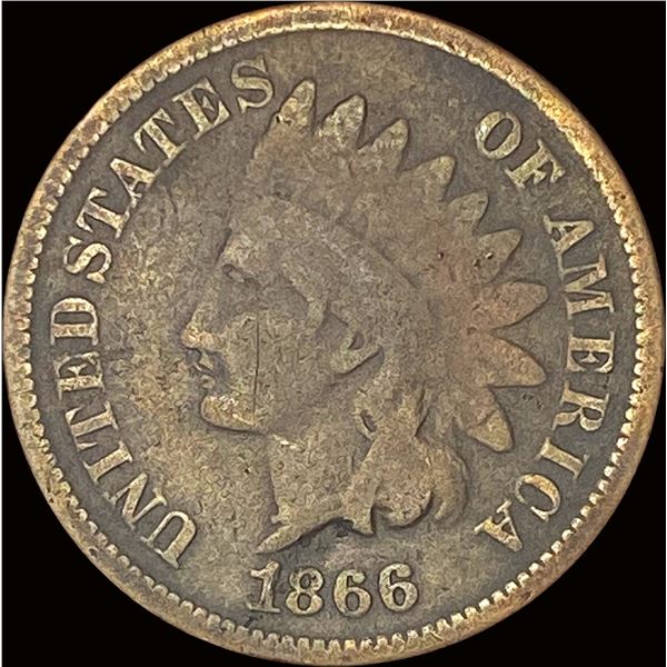 1866 Indian Head Cent LIGHTLY CIRCULATED
