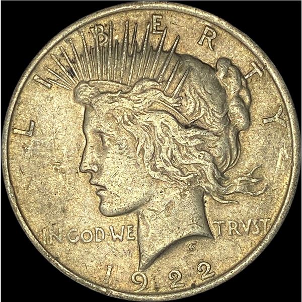 1922-D Silver Peace Dollar NEARLY UNCIRCULATED