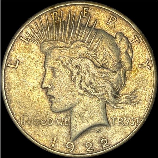 1922-S Silver Peace Dollar ABOUT UNCIRCULATED