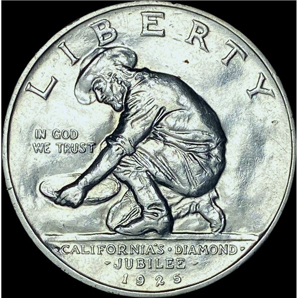1925-S Silver California Diamond Jubilee Half Dollar CHOICE BU