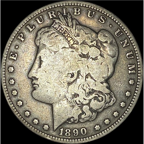 1890-CC Silver Morgan Dollar ABOUT UNCIRCULATED