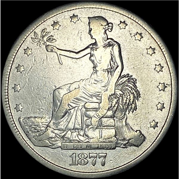 1877 Silver Trade Dollar LIGHTLY CIRCULATED