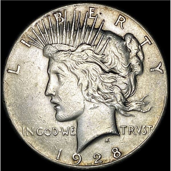1928 Silver Peace Dollar CLOSELY UNCIRCULATED