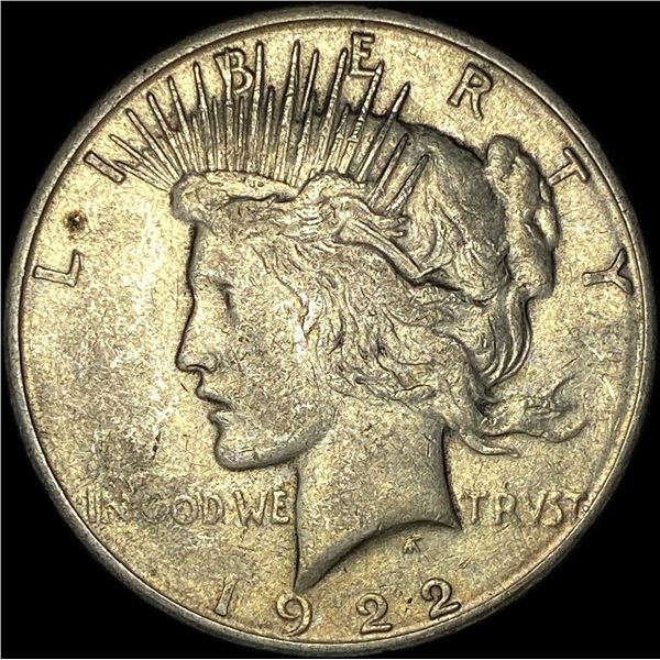 1922-S Silver Peace Dollar NEARLY UNCIRCULATED