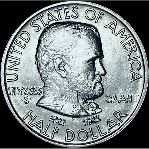 1922-S Silver Half Dollar Grant Commemorative GEM BU
