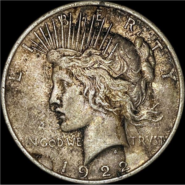 1922 Silver Peace Dollar NEARLY UNCIRCULATED