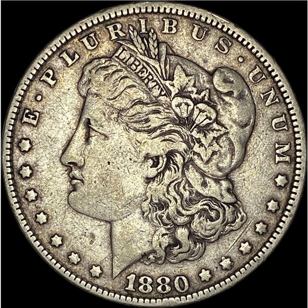 1880 Morgan Silver Dollar NEARLY UNCIRCULATED