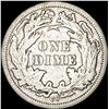 Image 2 : 1876-CC Silver Seated Liberty Dime CLOSELY UNCIRCULATED