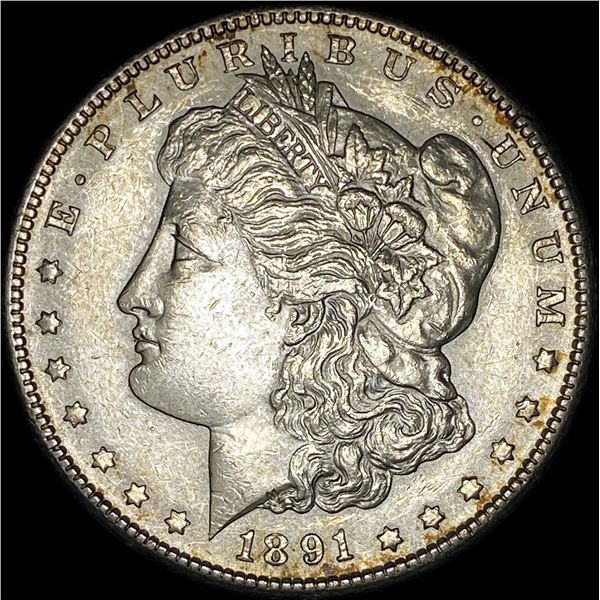 1891-S Silver Morgan Dollar CLOSELY UNCIRCULATED