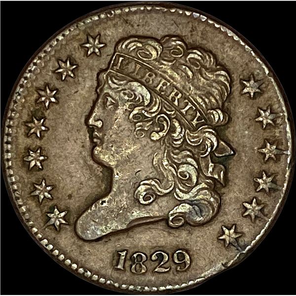 1829 Classic Head Half Cent CLOSELY UNCIRCULATED