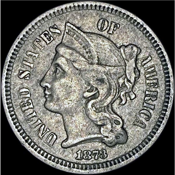 1873 Nickel Three-Cent Piece LIGHTLY CIRCULATED