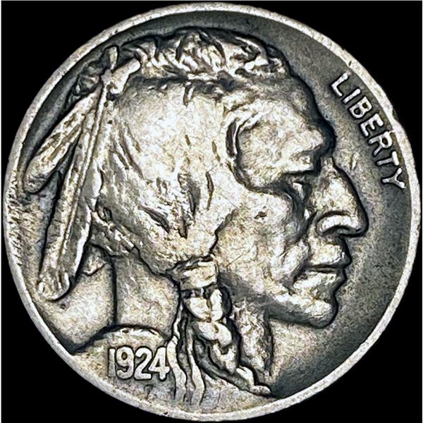 1924-D Buffalo Nickel Five Cents ABOUT UNCIRCULATED