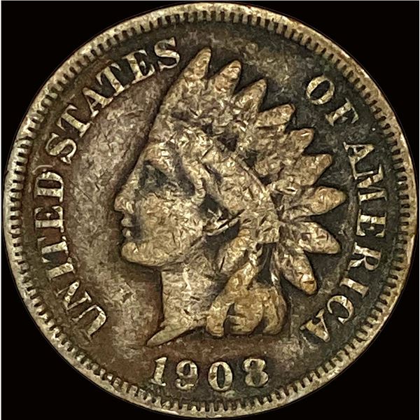 1908-S Indian Head Cent LIGHTLY CIRCULATED