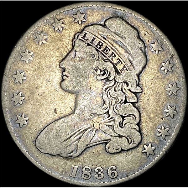 1836 Capped Bust Half Dollar NICELY CIRCULATED