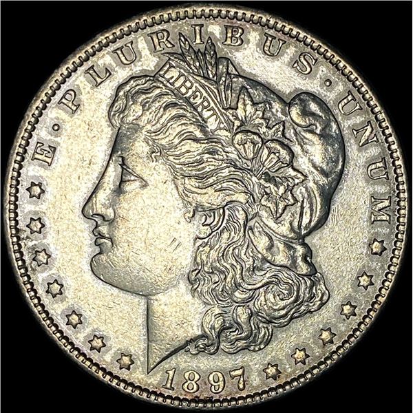 1897 Silver Morgan Dollar CLOSELY UNCIRCULATED