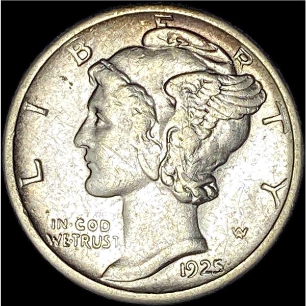 1925-S Silver Mercury Dime NEARLY UNCIRCULATED