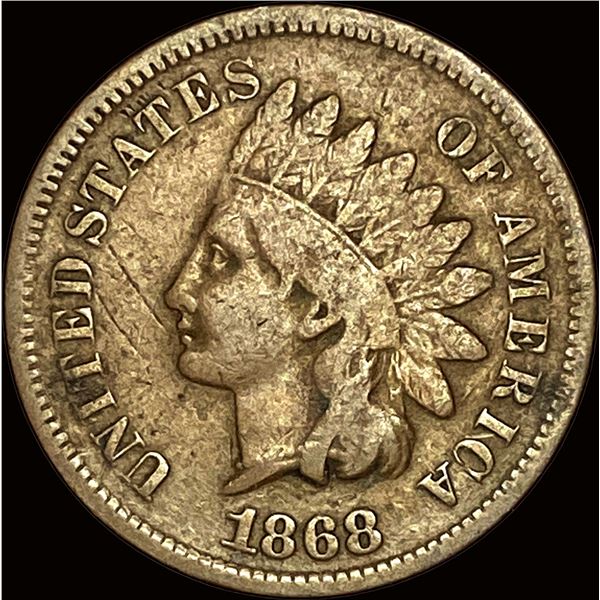 1868 Indian Head Cent LIGHTLY CIRCULATED