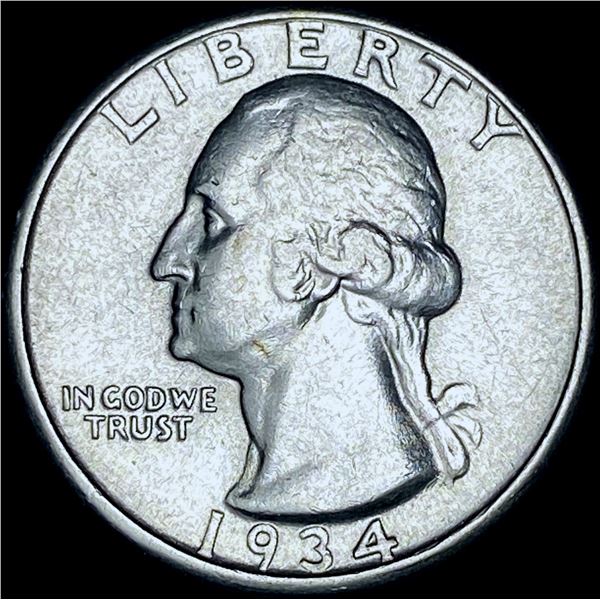 1934 Silver Washington Quarter CHOICE BU