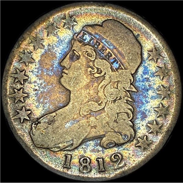 1812 Capped Bust Half Dollar LIGHTLY CIRCULATED