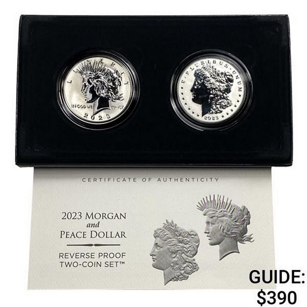 2023 Morgan & Peace Dollar Reverse Proof Set