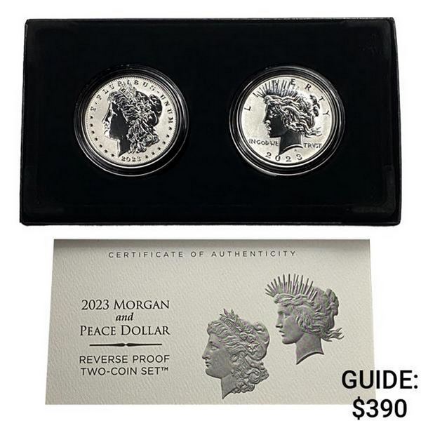 2023 Morgan & Peace Dollar Reverse Proof Set