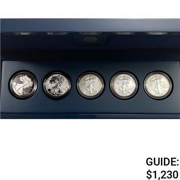 2011 American Eagle 25TH Anniv. Silver Coin 5 Coin Set