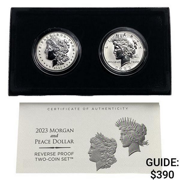 2023 Morgan & Peace Dollar Reverse Proof Set