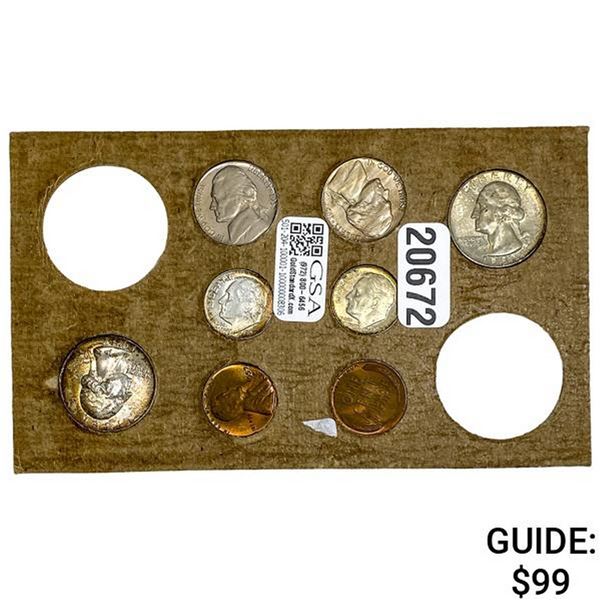 1957 U.S. 1C-25C Partial Mint Coins