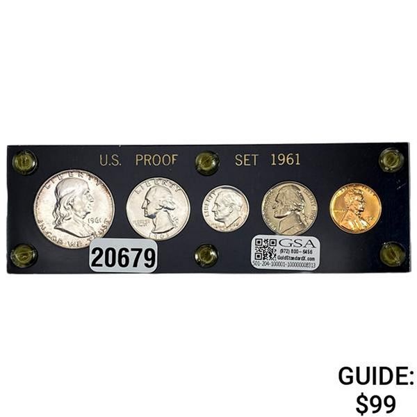 1961 U.S. 1C-50C Proof Set